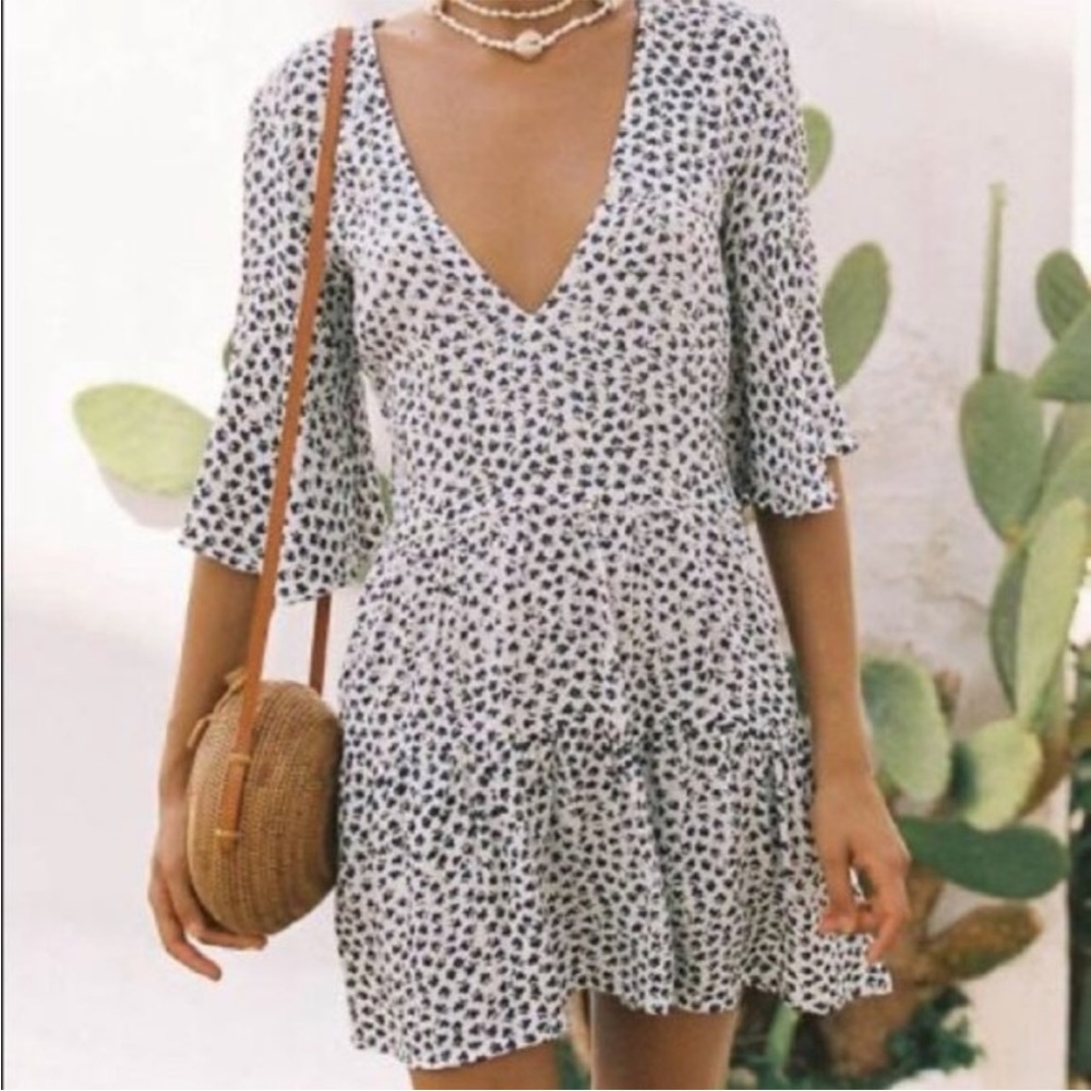 Faithfull the Brand Fresa Floral Dress Size Small